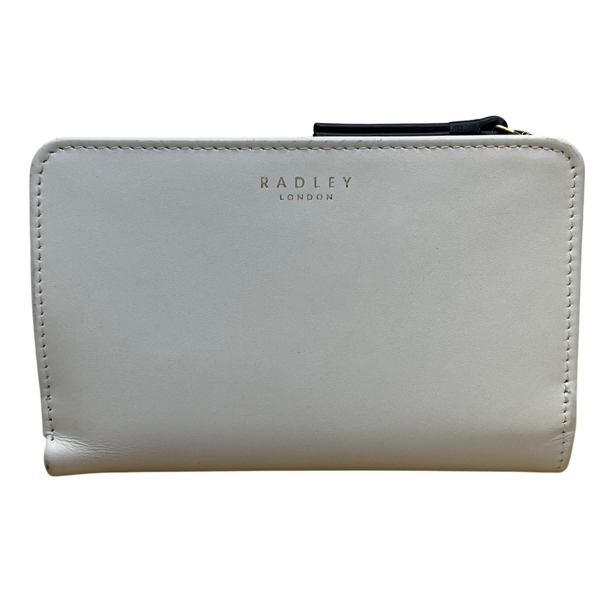 Radley London Women’s Black/White Leather Dog Scene Fold Wallet Size S