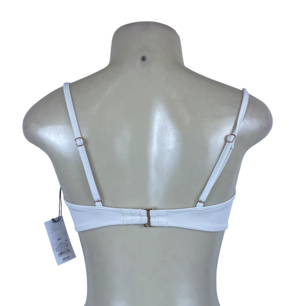 Shade & Shore Women's White Swimsuit Top Crochet Design Size 34C - New