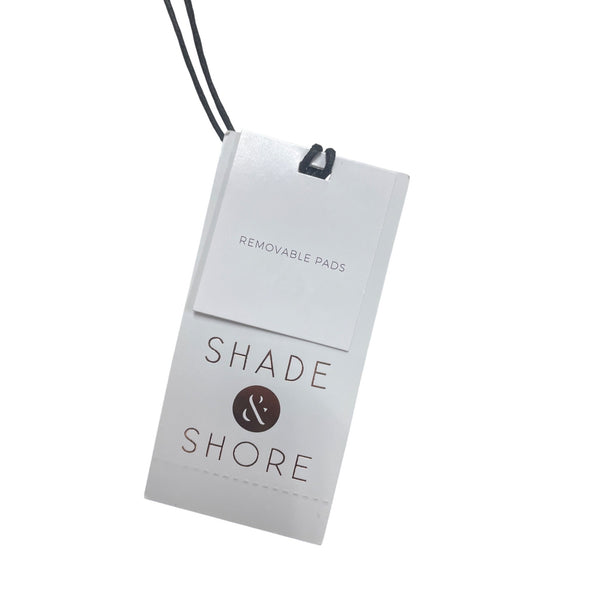 Shade & Shore Women's White Swimsuit Top Crochet Design Size 34C - New