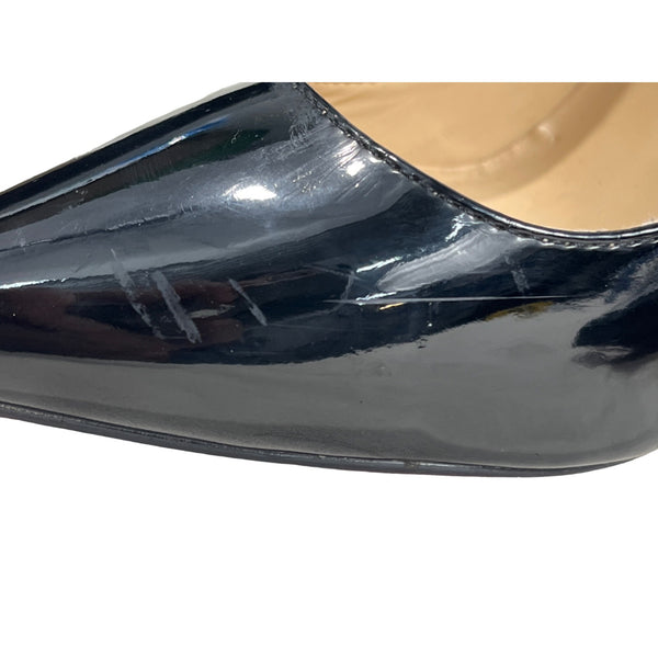 Christian Louboutin So Kate Leather Black Stiletto Pumps Sz 40