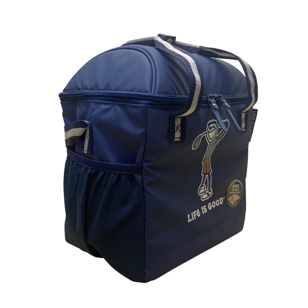 Life Is Good Navy Kids Insulated Cooler Bag With Stain Repellent Exterior