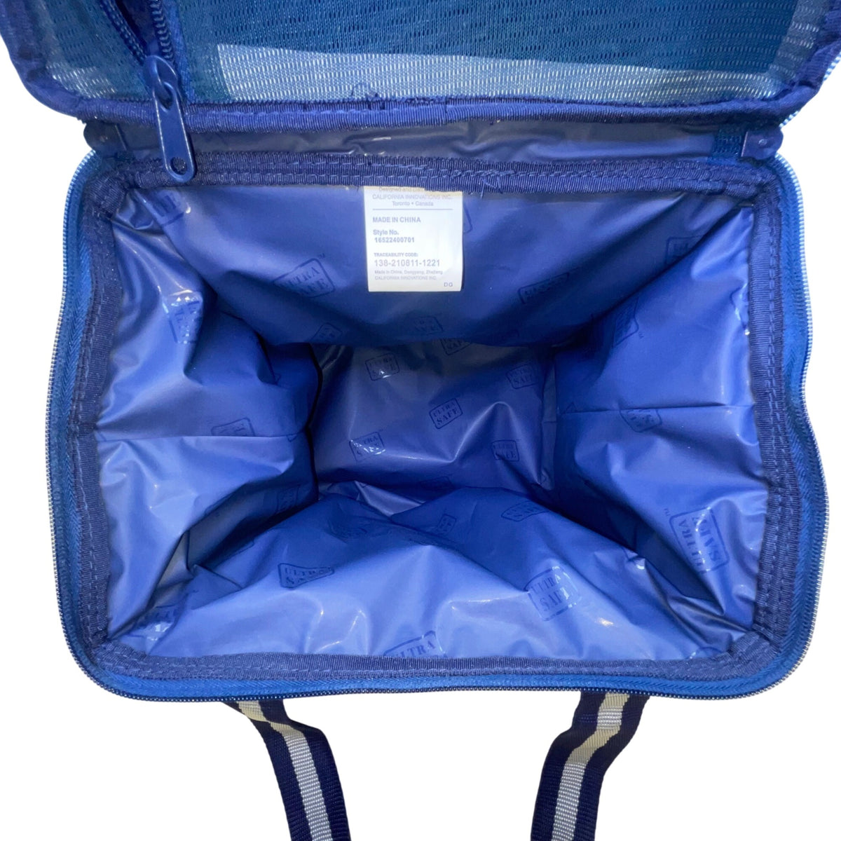 Life Is Good Navy Kids Insulated Cooler Bag With Stain Repellent Exterior