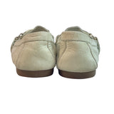 Vintage Coach Women's Off White Silver Felisha Loafers Sz 6.5B