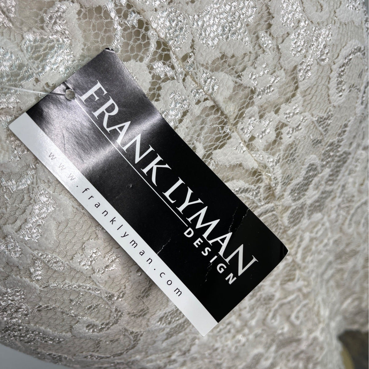 Frank Lyman Womens Ivory Lace Long Sleeve Sheath Dress Size S