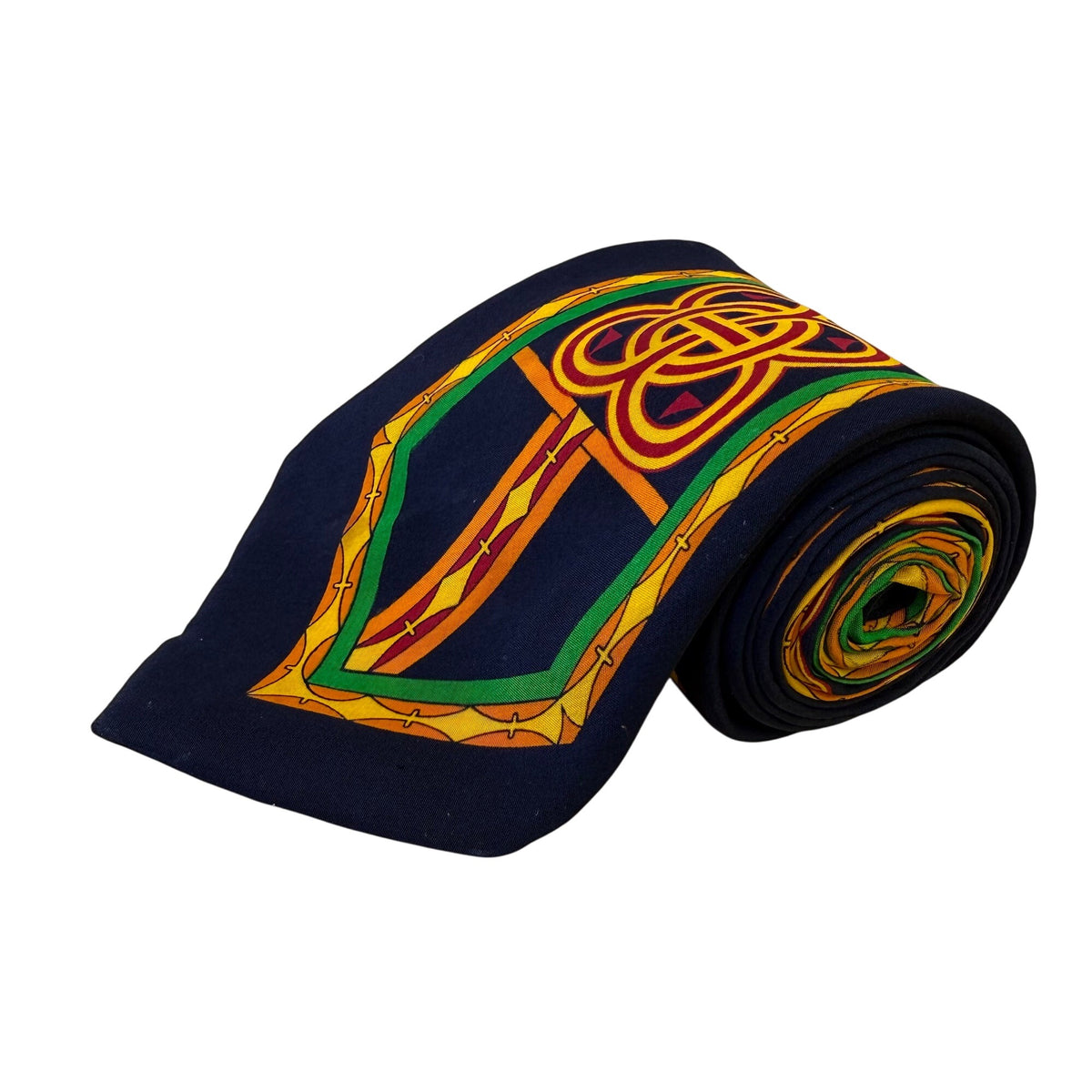 Rush Limbaugh No Boundaries Collections Navy Silk Celtic Knot Pattern Necktie