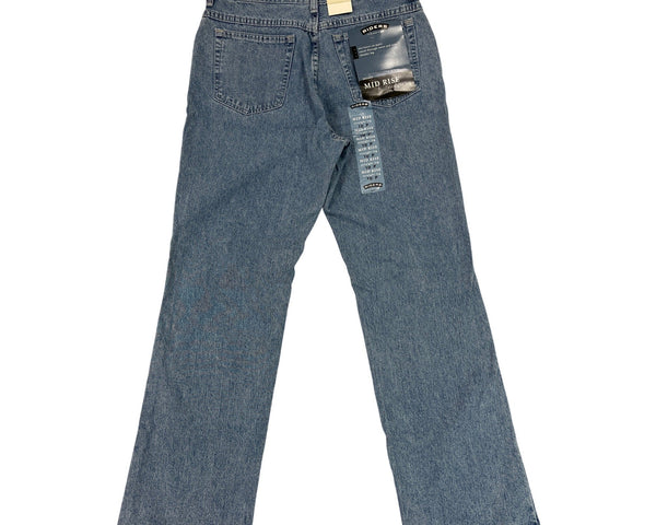 Riders By Lee Womens Mid Rise Straight Fit Jeans Light Wash Denim Size 10P - New