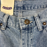 Riders By Lee Womens Mid Rise Straight Fit Jeans Light Wash Denim Size 10P - New