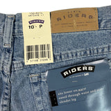 Riders By Lee Womens Mid Rise Straight Fit Jeans Light Wash Denim Size 10P - New