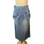 Eclectic Women's High Rise Blue Washed Long Skirt Sz 36