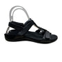 Vionic Womens Black Adjustable Straps Metallic Accents Comfortable Sandals Sz 5