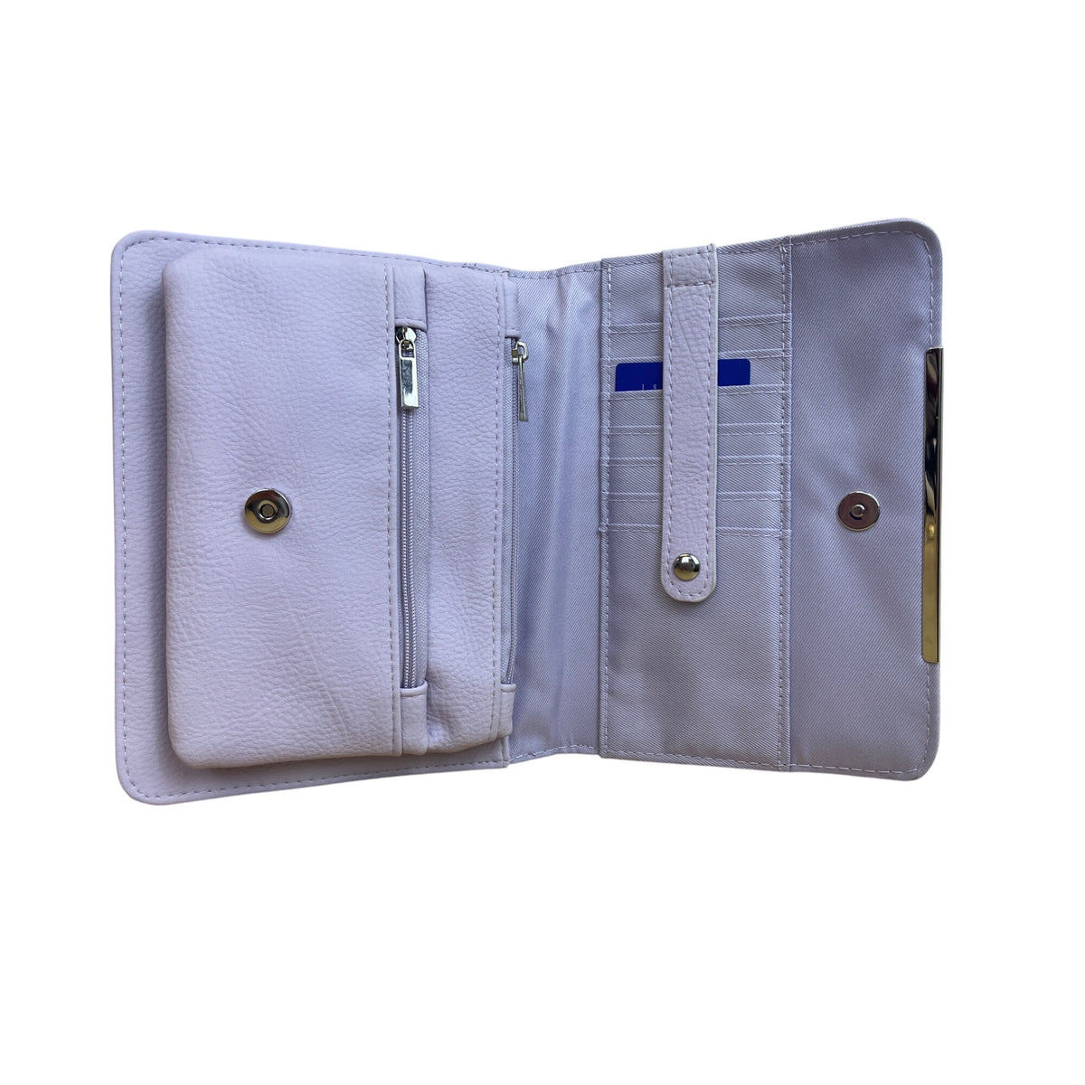 Apt. 9 Misty Lilac Synthetic Womens RFID Wallet Crossbody Bag With Strap