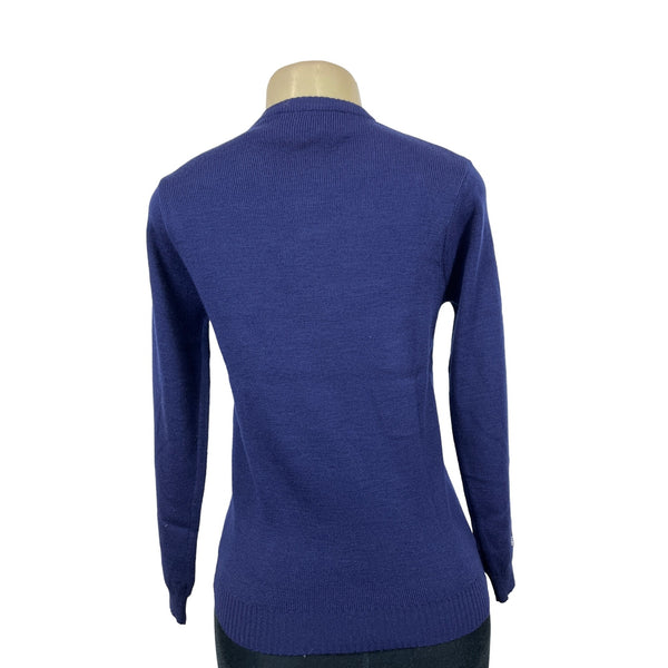 Cyn Totles Women's Dark Blue Pear Tree Design Sweatshirt Size M