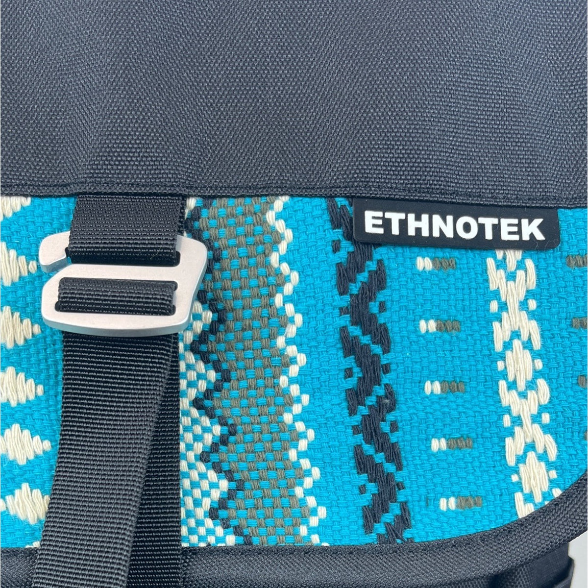 Ethnotek Women’s Black & Blue Buckle Closure Atma Backpack Size M - New