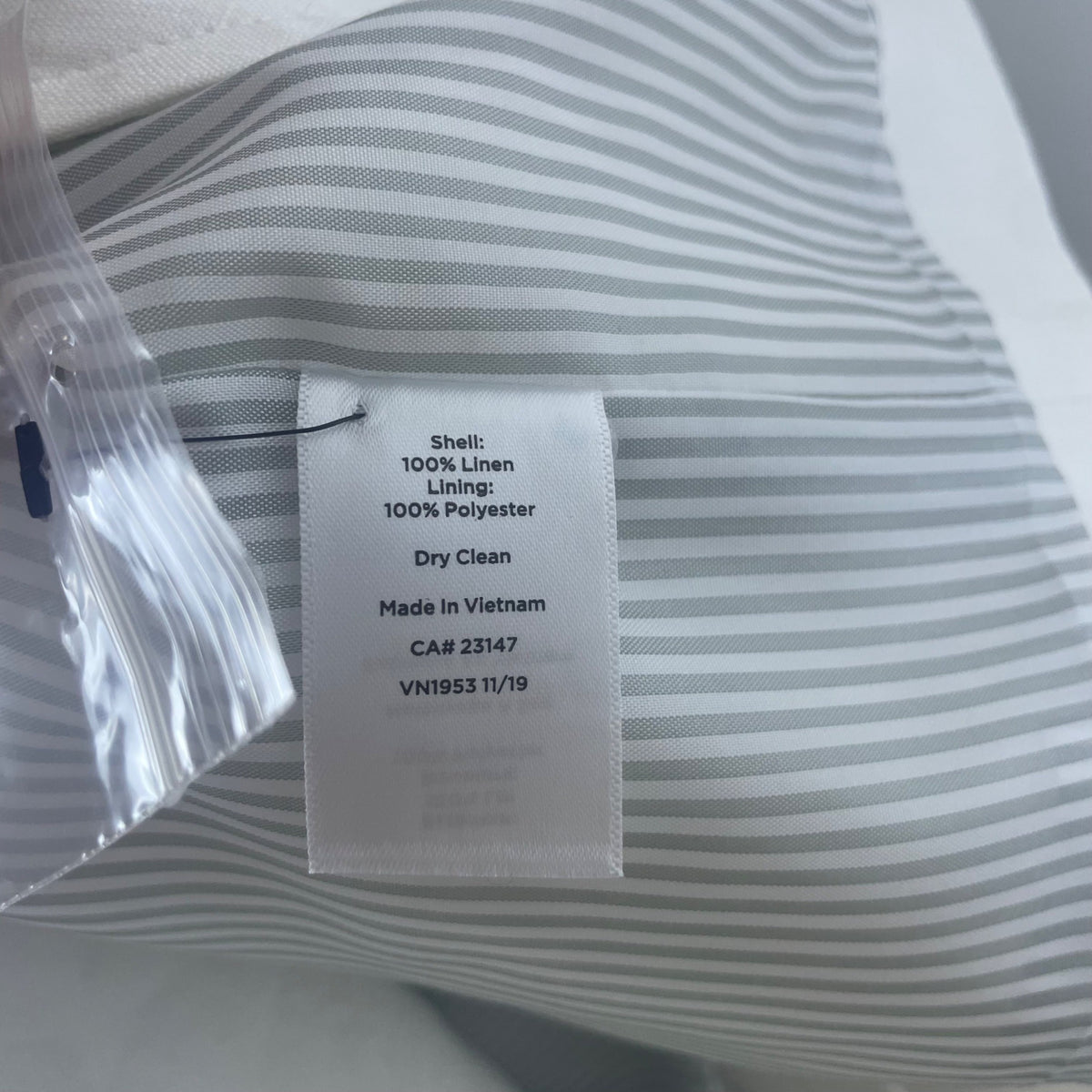 Talbots Women's White Linen Blazer Classic Single Button Jacket Size 12P