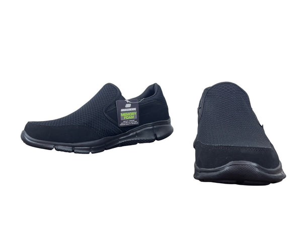 Skechers Mens Black Memory Foam Slip-On Sneakers Size 13 - New