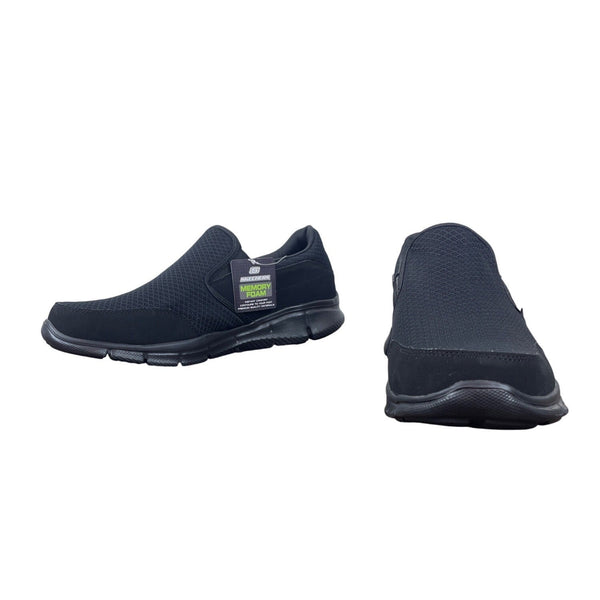 Skechers Mens Black Memory Foam Slip-On Sneakers Size 13 - New