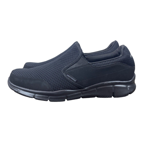 Skechers Mens Black Memory Foam Slip-On Sneakers Size 13 - New