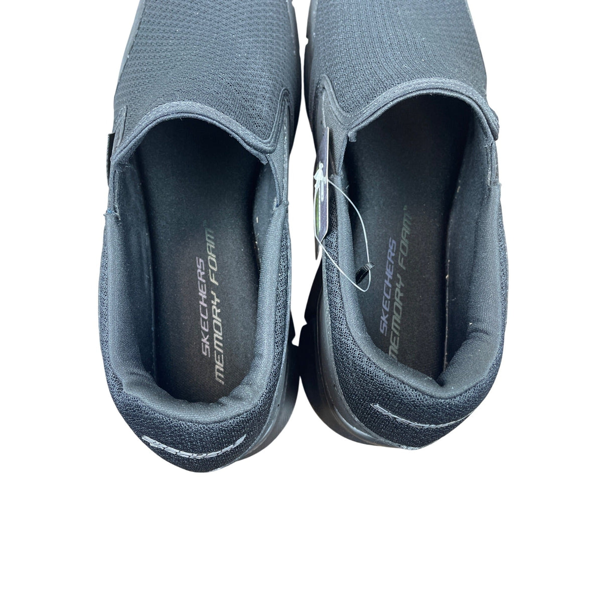 Skechers Mens Black Memory Foam Slip-On Sneakers Size 13 - New