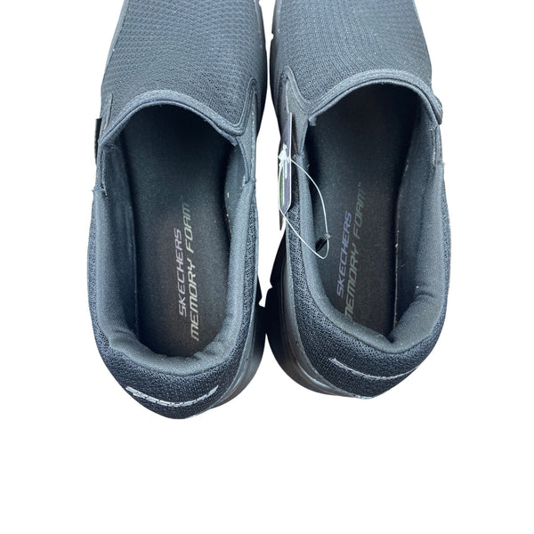 Skechers Mens Black Memory Foam Slip-On Sneakers Size 13 - New