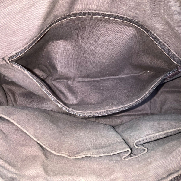 Sondra Roberts Women’s Black & Brown Crocodile Embossed Leather Shoulder Bag