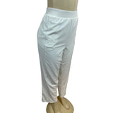 Drapers & Damons Women’s Petite Lrg White Stretch Pull-On Pants Sz PL - New