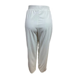 Drapers & Damons Women’s Petite Lrg White Stretch Pull-On Pants Sz PL - New
