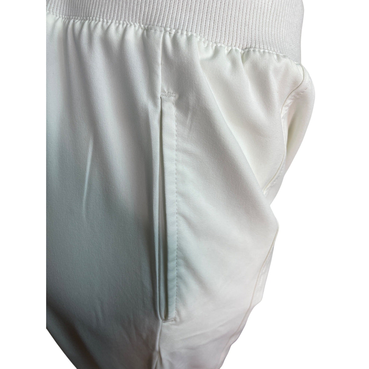 Drapers & Damons Women’s Petite Lrg White Stretch Pull-On Pants Sz PL - New