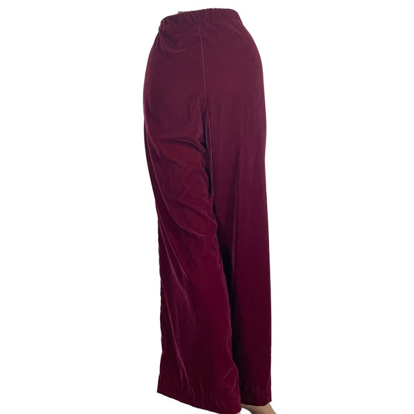 GAP Red Velvet Pants Size 10 Petite Made In Indonesia New
