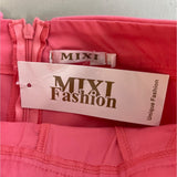 Mixi Fashion Women's Pink Origami Mini Skirt Shorts Sz 1 - NWT