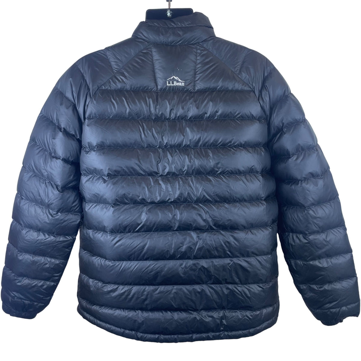 L.L. Bean Mens Black Down Jacket  Pertex Quantum Insulated Puffer Warm Sz - L