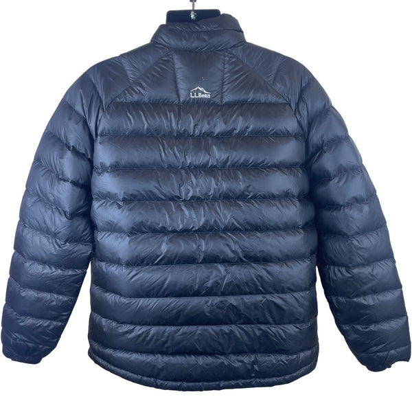 L.L. Bean Mens Black Down Jacket  Pertex Quantum Insulated Puffer Warm Sz - L