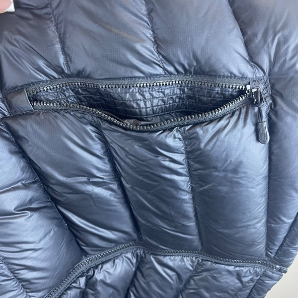 L.L. Bean Mens Black Down Jacket  Pertex Quantum Insulated Puffer Warm Sz - L