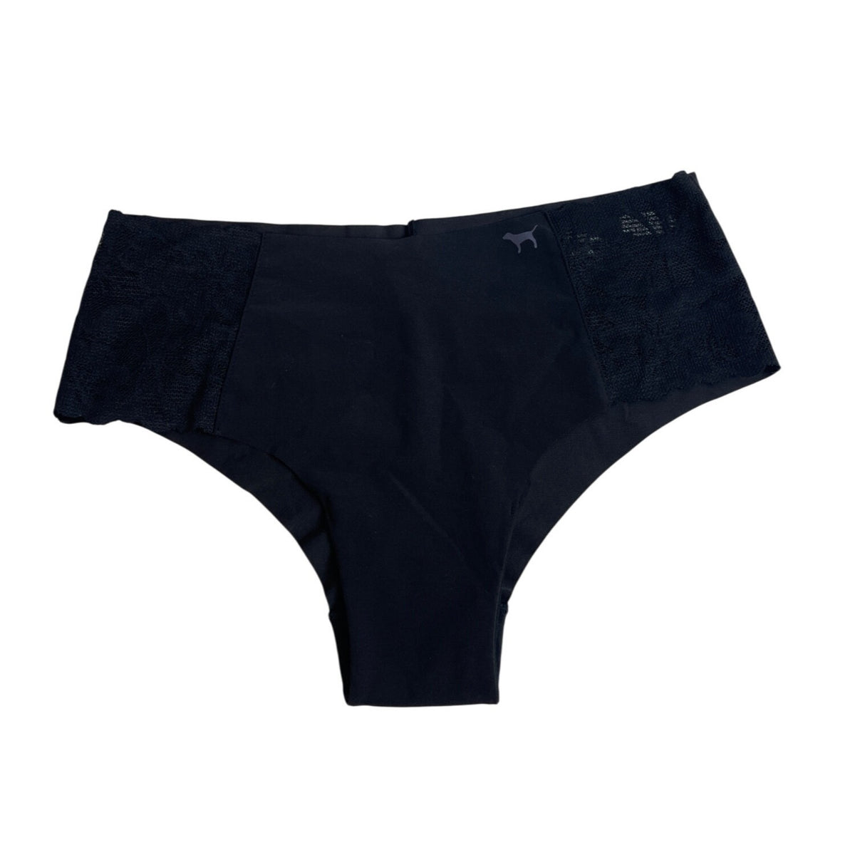 Pink Womens Cheekster Underwear Black Lace Trim Seamless Design Size M- NEW