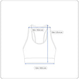 Vibe Sports Strappy Blue Sports Bra Womens Large Nylon/Spandex