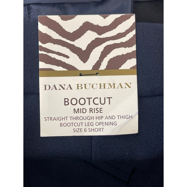 Dana Buchman Women's Navy Blue Bootcut Dress Pants Sz 6 - NWT