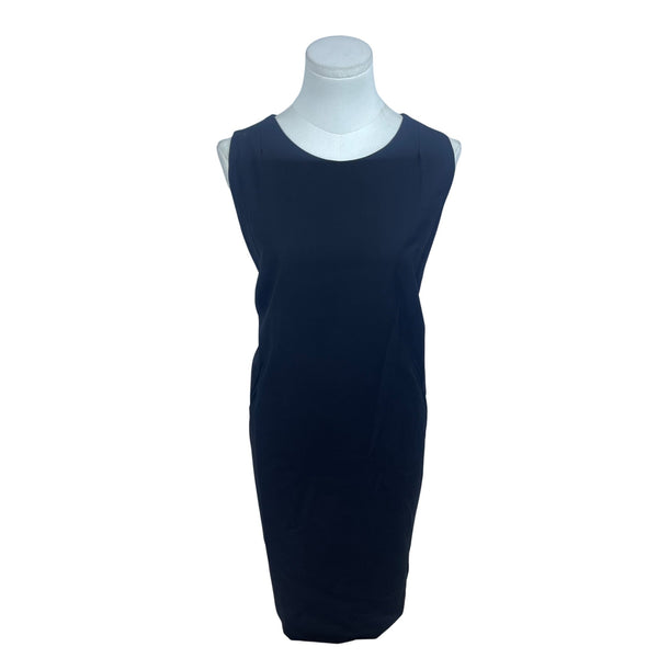 Black Sleeveless Womens Shift Dress With Pockets Elegant Style Size 66/ US M