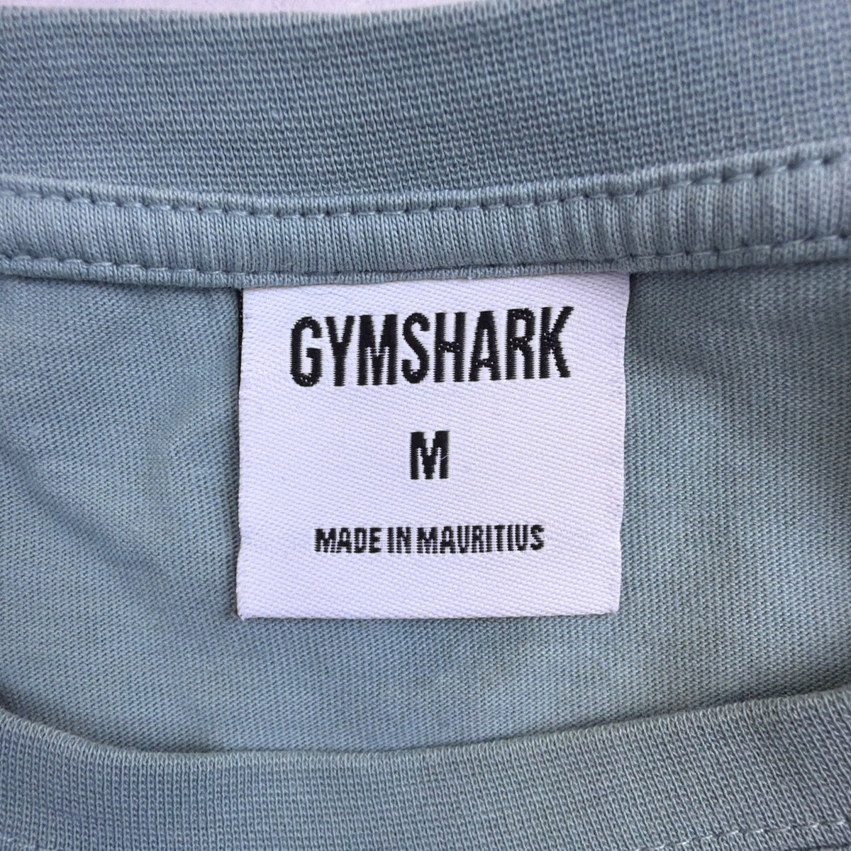 Gymshark Womens Green Cotton Crop Top Graphic Tee Size M Activewear Logo Print