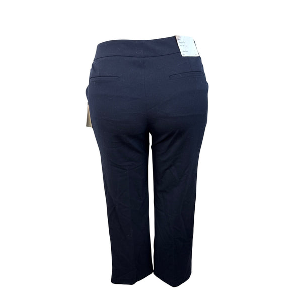 Calvin Klein Womens Navy Blue Straight-Leg Dress Pants Size 4 - New
