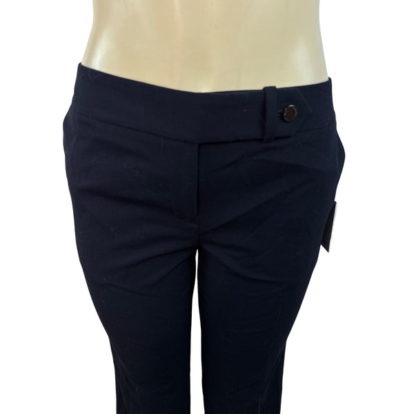 Calvin Klein Womens Navy Blue Straight-Leg Dress Pants Size 4 - New