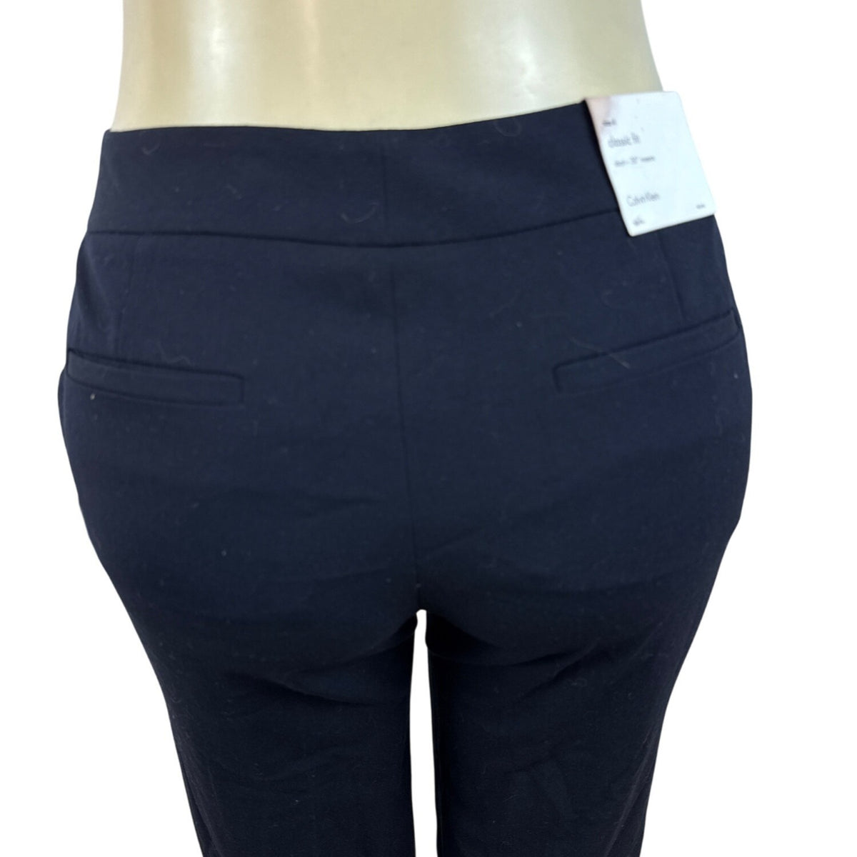 Calvin Klein Womens Navy Blue Straight-Leg Dress Pants Size 4 - New