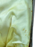 Vintage White Ivory Beads Clasp Closure Metal Handle Evening Clutch Sz S