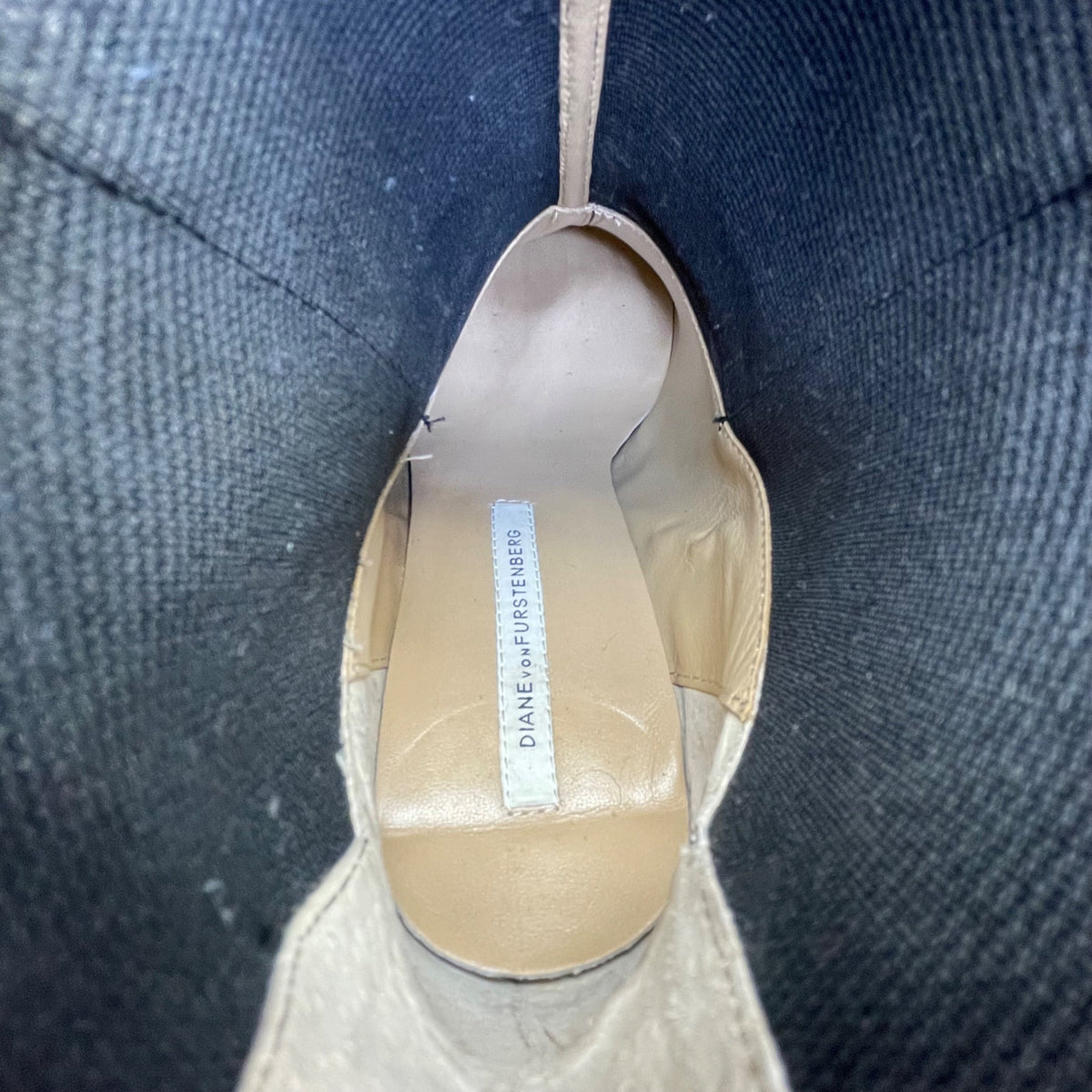 Diane Von Furstenberg Women’s Black Leather Stretch Shaft Ankle Boots Size 8M