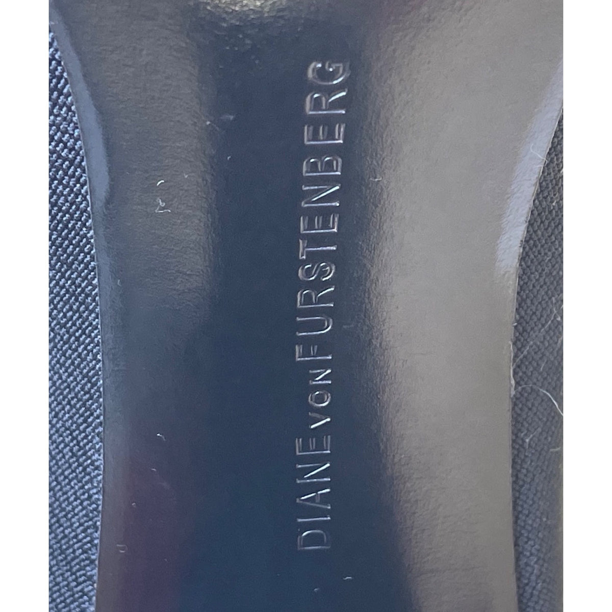 Diane Von Furstenberg Women’s Black Leather Stretch Shaft Ankle Boots Size 8M