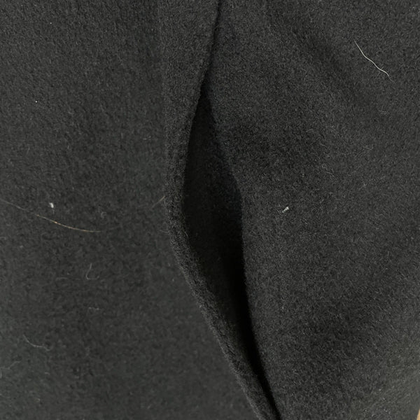 Theory Women's Black Wool & Cashmere Blend Open Front Coat Size S