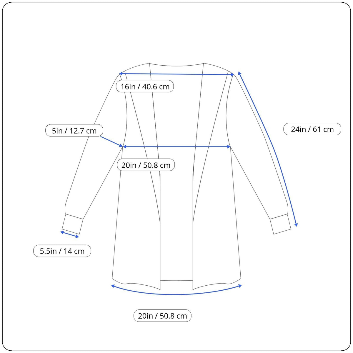 Theory Women's Black Wool & Cashmere Blend Open Front Coat Size S