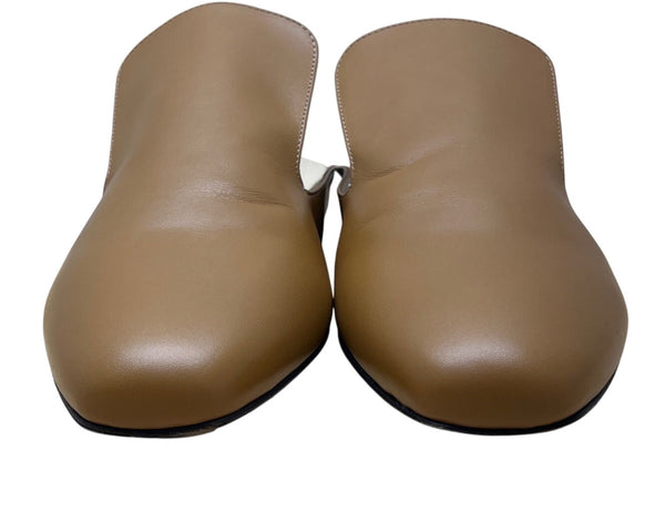 Want Les Essentiels Womens Tan Leather Mules Slip-On Size US8 (EU39)