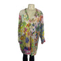 Johnny Was Floral Patchwork Button-Down Tunic Top Multicolor Size XXL