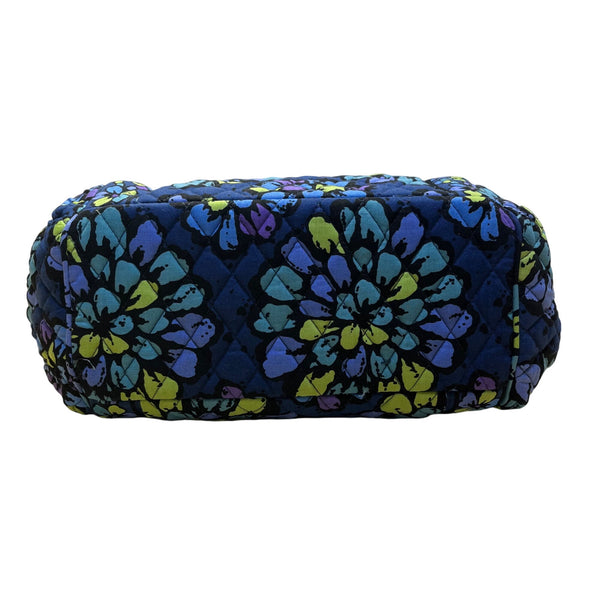Vera Bradley Women’s Indigo Pop Flowers Pattern Campus Tote Bag Size M
