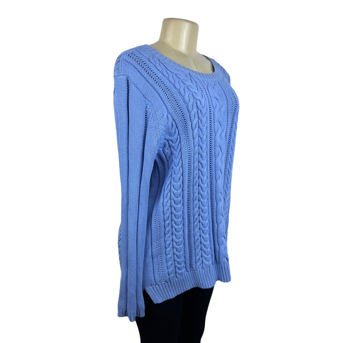 Talbots Women's Blue Knitted Thick Long Sleeve Sweater Sz XL - NWT