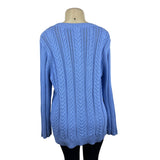 Talbots Women's Blue Knitted Thick Long Sleeve Sweater Sz XL - NWT